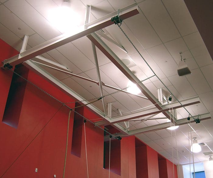 Rutgers Gymnastics Spotting Platform Ceiling